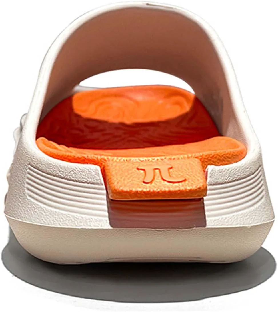 

Унисекс шлепанцы, дизайн в стиле боевого корабля, отверстие для слива воды на подошве, спортивные шлепанцы с противоскользящей подошвой, толстая подошва, износостойкие и долговечные, съемная стелька Vtiao, бежевый/оранжевый