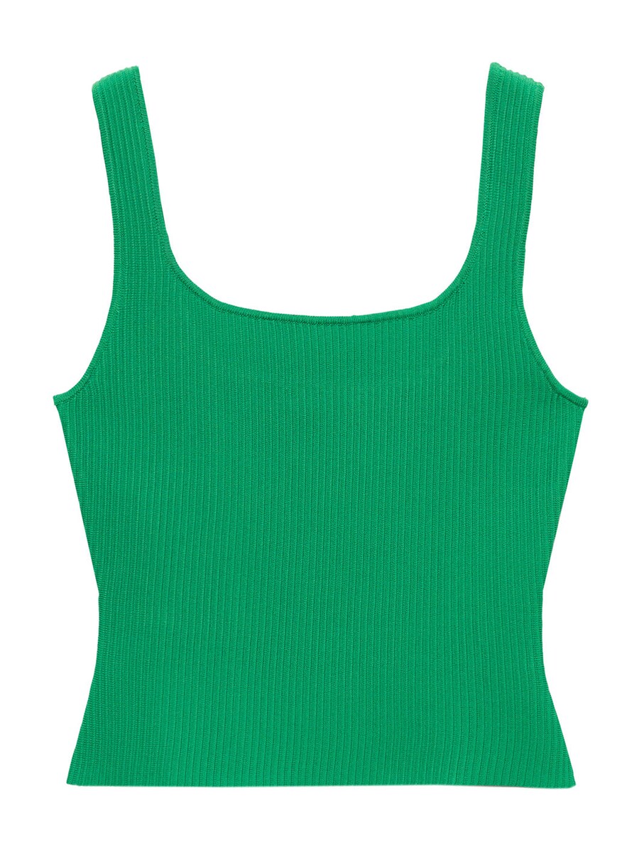 

Вязаный топ MANGO BERNAL, цвет Grass green