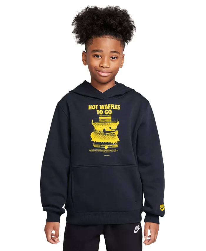 

Толстовка с капюшоном из флиса для больших мальчиков Nike, синий