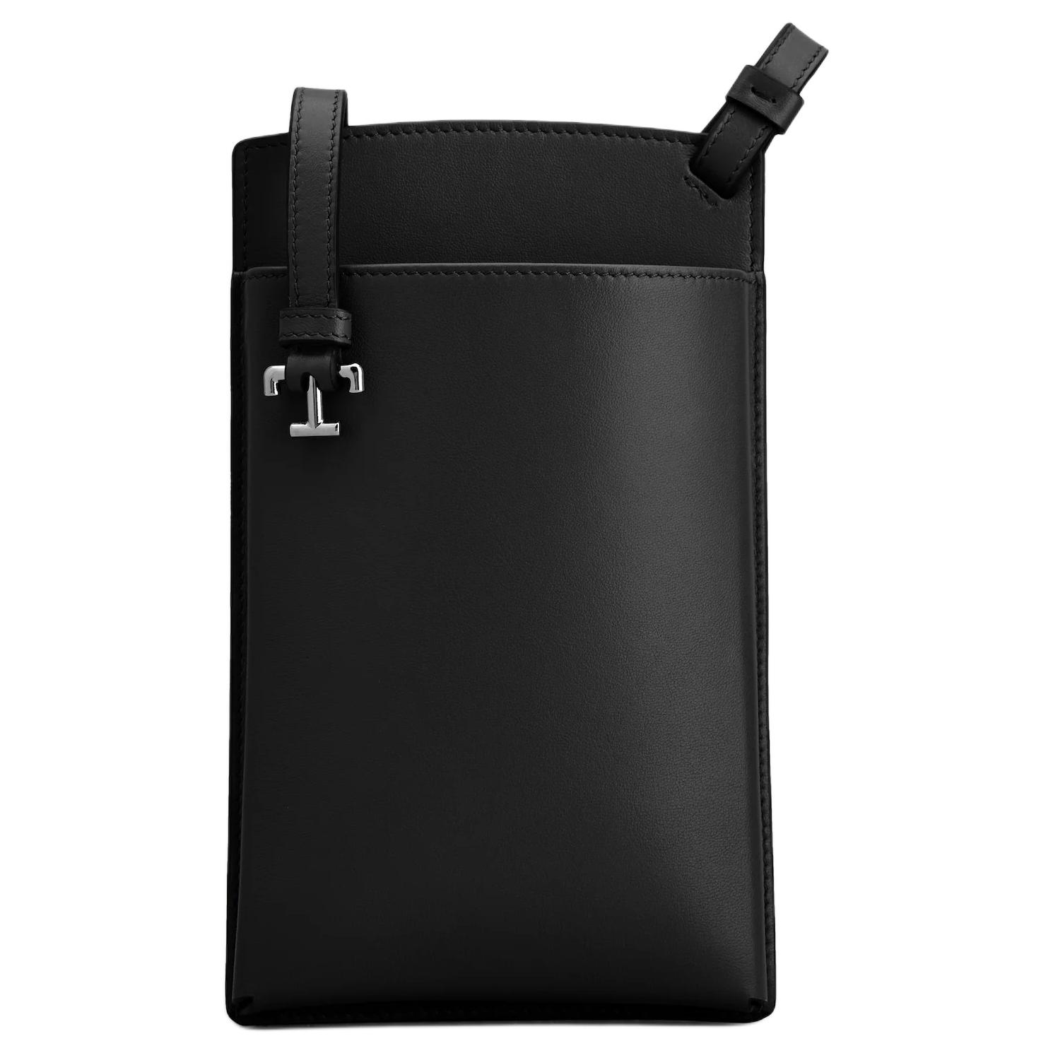 

TOD'S Кожаный чехол для телефона среднего размера мужской черный