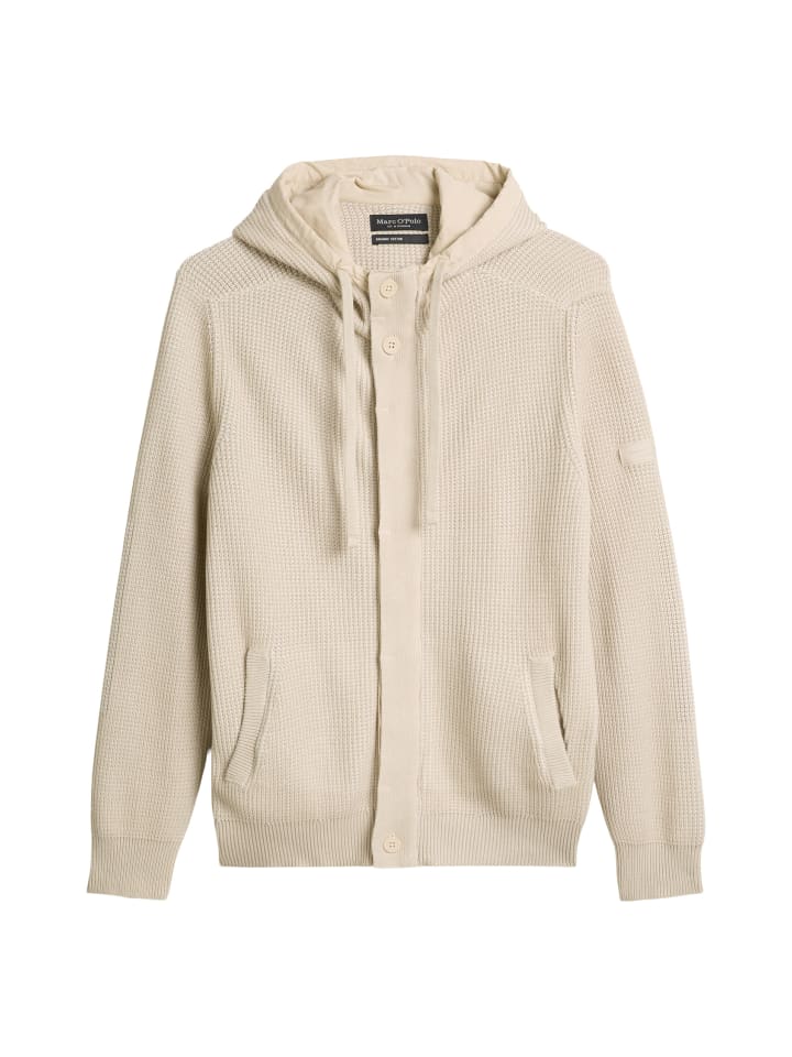 

Marc O'Polo Кардиган с капюшоном, стандартный размер, цвет «светлая овсянка»