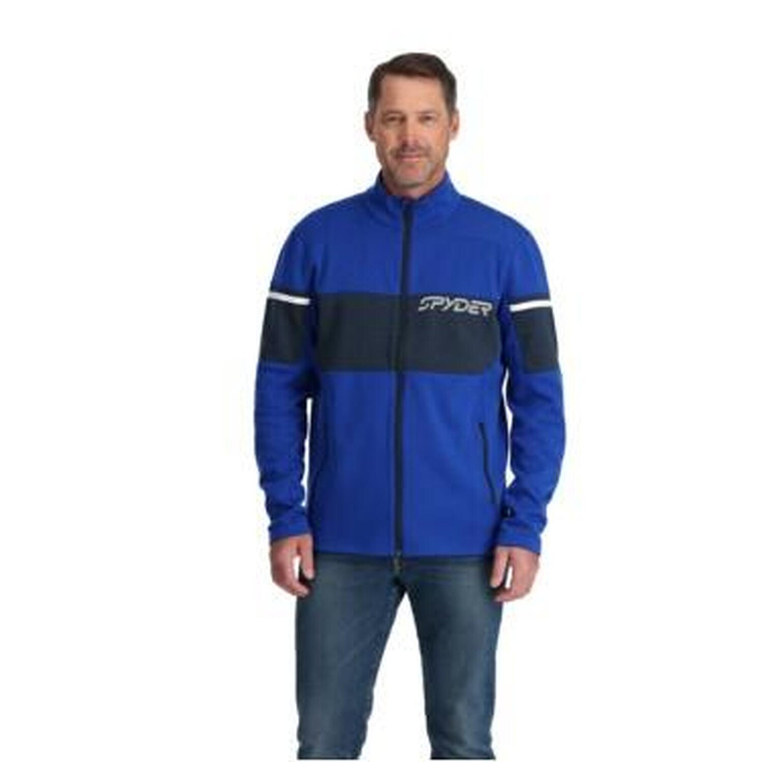 

Толстовка Spyder, цвет schwarz/elektroblau/elektroblau