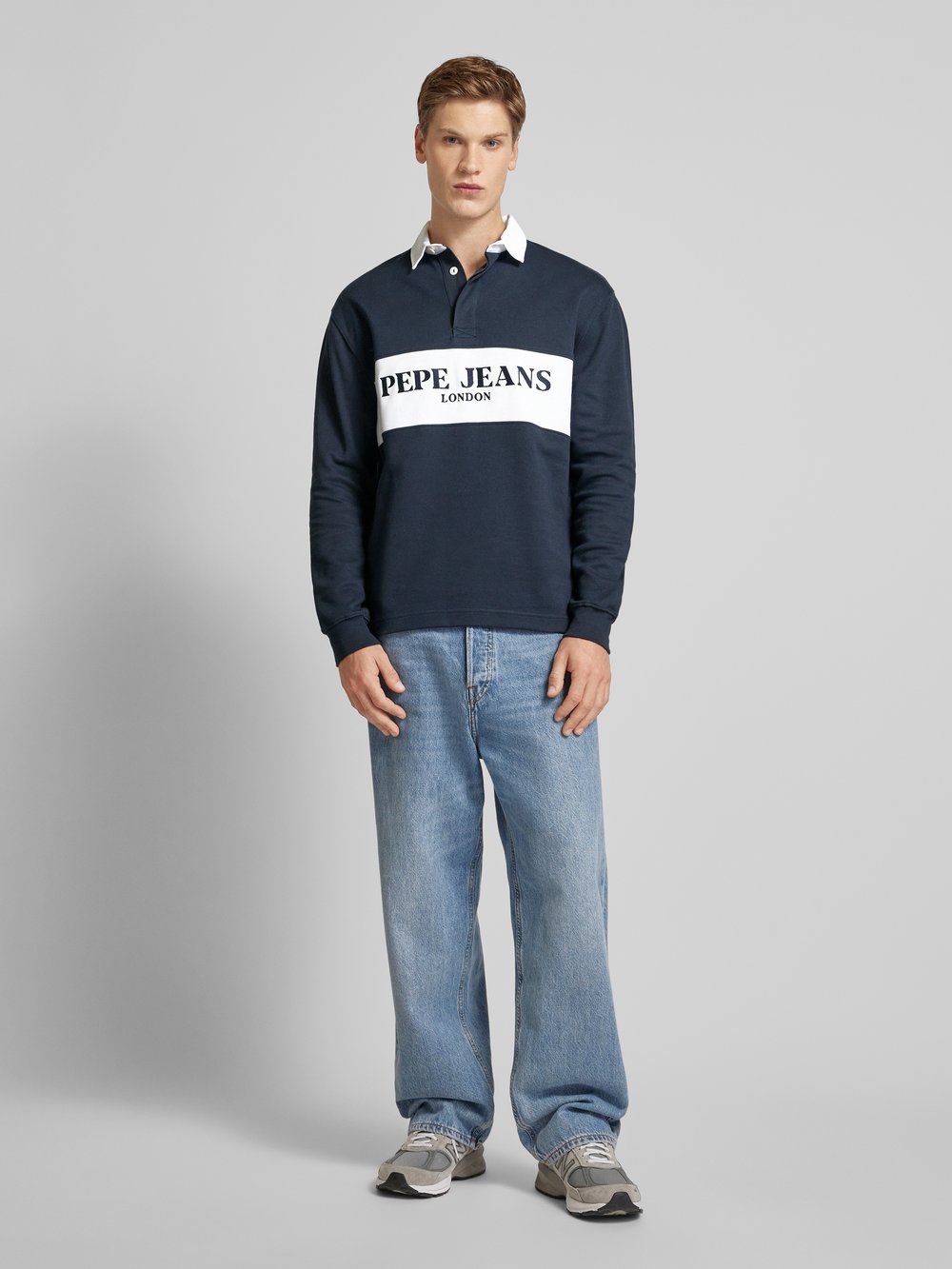 

Свитшот с воротником-поло, модель «Джои» Pepe Jeans