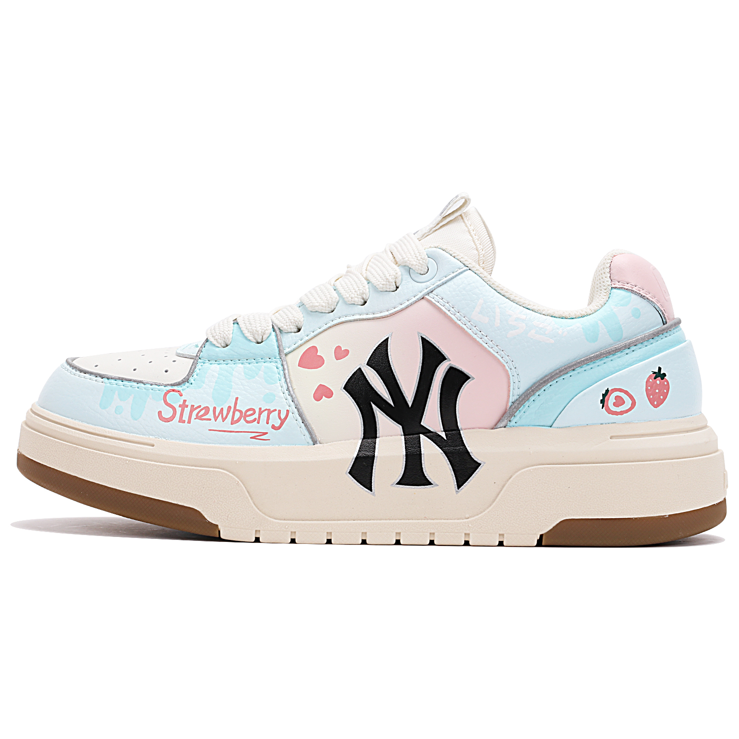 

Кроссовки MLB Chunky Liner Skateboarding Shoes Unisex Low-top Blue/White/Pink, синий/белый/розовый