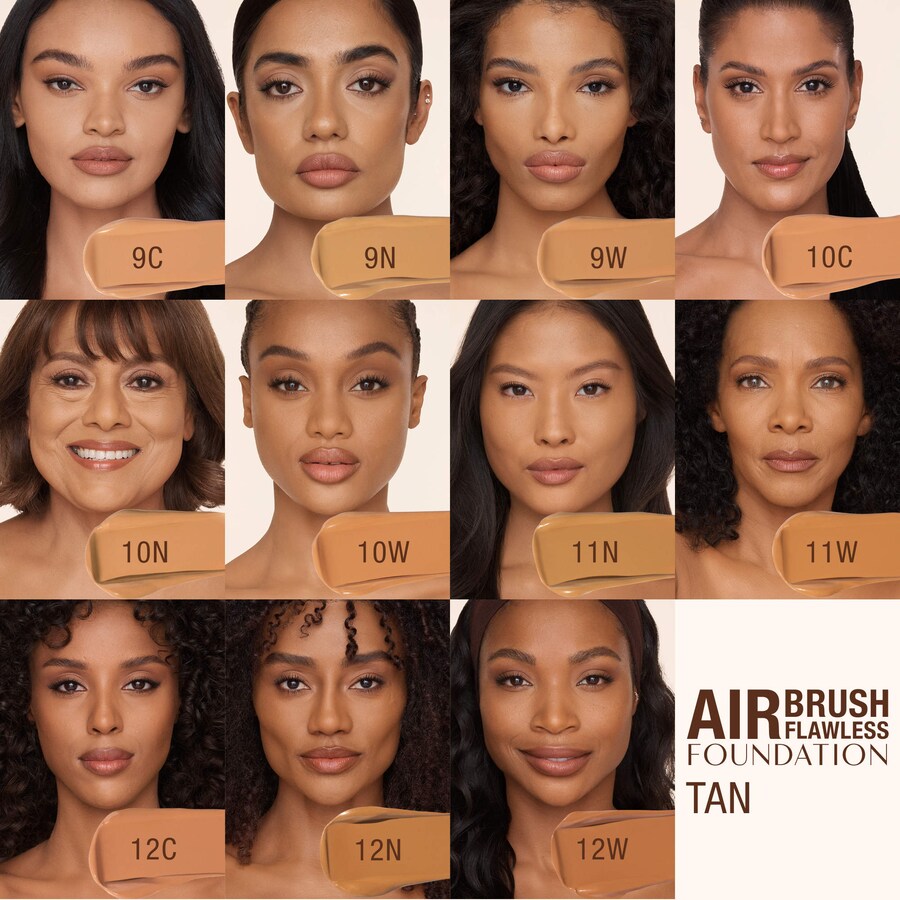 Безупречная матирующая тональная основа Airbrush Flawless Blurring & Matte Full Coverage Foundation Charlotte Tilbury, 1 oz/30 mL, 11 Neutral — фото 3