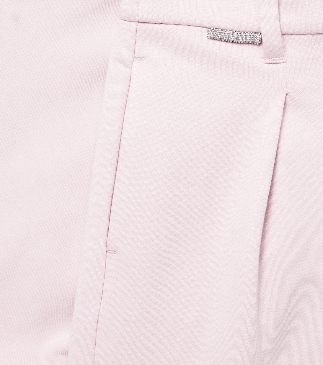 Спортивные брюки из хлопка Monili Brunello Cucinelli Kids, Pastel Pink — фото 2