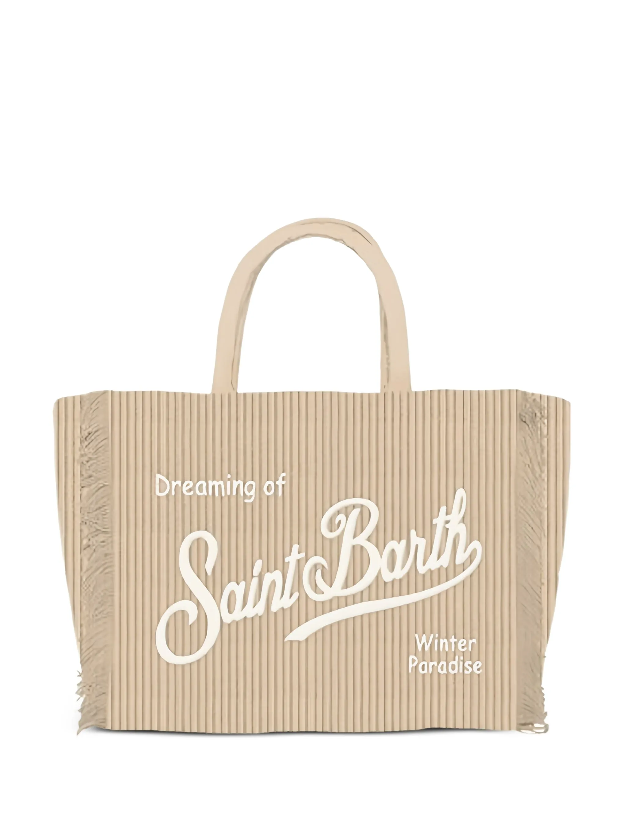 

Сумка-тоут Colette с бахромой Mc2 Saint Barth, бежевый