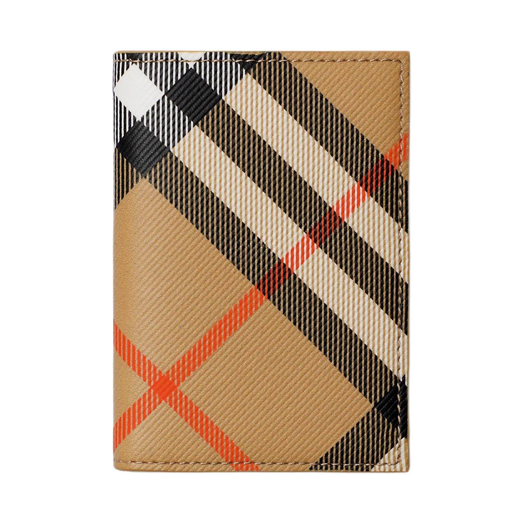 

Полиуретановый картхолдер мужской Sand с полиэстером и хлопком Burberry