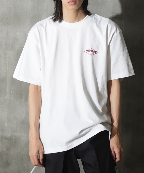 

Футболка с коротким рукавом, принт логотипа бренда THRASHER, белый