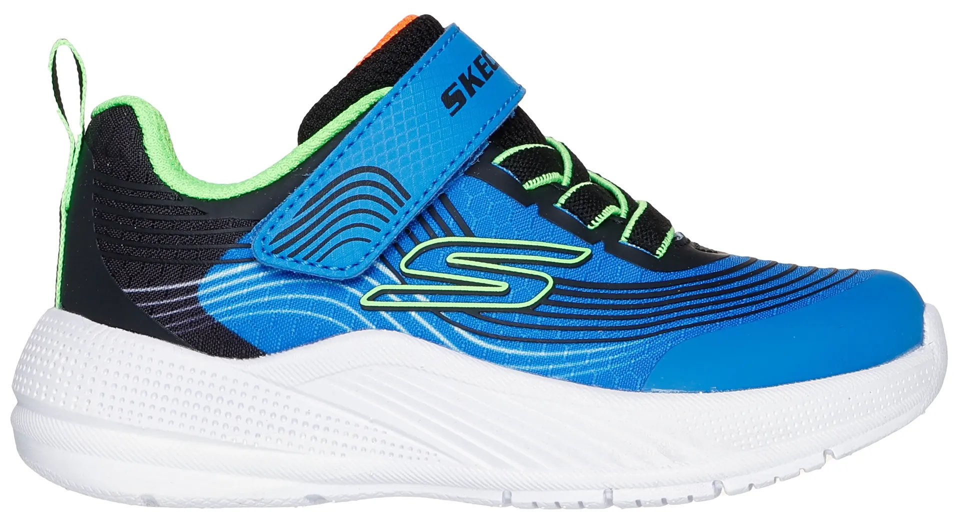 Детские кроссовки Skechers "MICROSPEC ADVANCE", кроссовки, детская обувь, обувь на липучке с дополнительной резинкой Skechers Kids, синий — фото 2