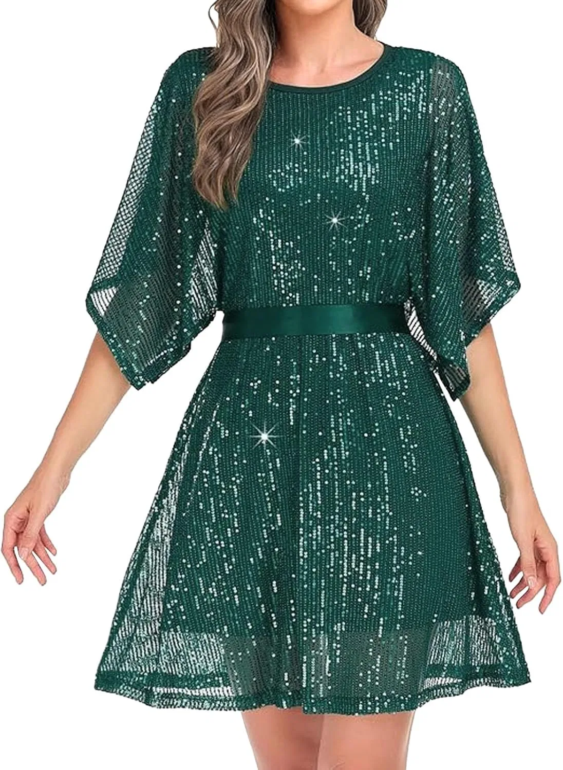 Generic Вечернее коктейльное платье для женщин Lace Wedding Guest Sequin Formal Dress элегантное выпускное платье