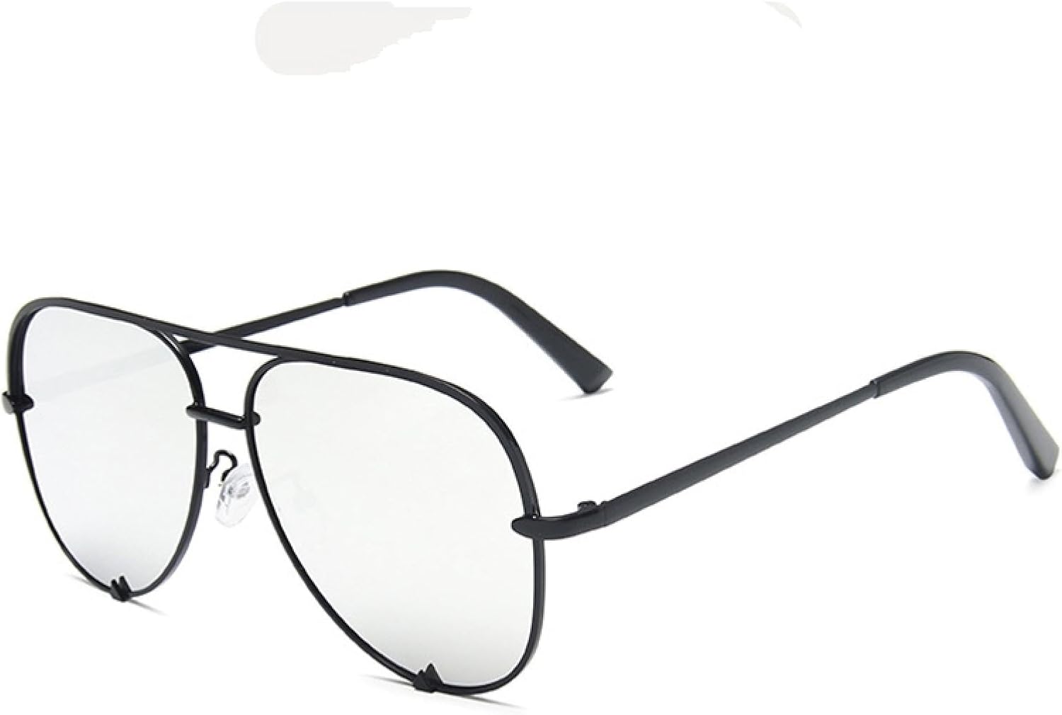 

Солнцезащитные очки с защитой от УФ-излучения UV400 | Линзы с градиентом из металлического сплава | Для женщин и мужчин | Для занятий спортом на открытом воздухе и вождения DSVIGF, Black Silver