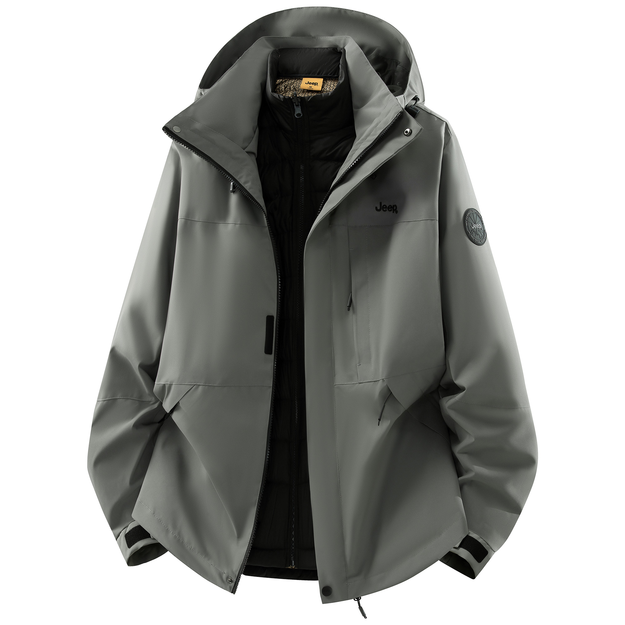 

Куртка Unisex Hooded Moderate Others Jeep, mist серый[90 down liners+shell set]