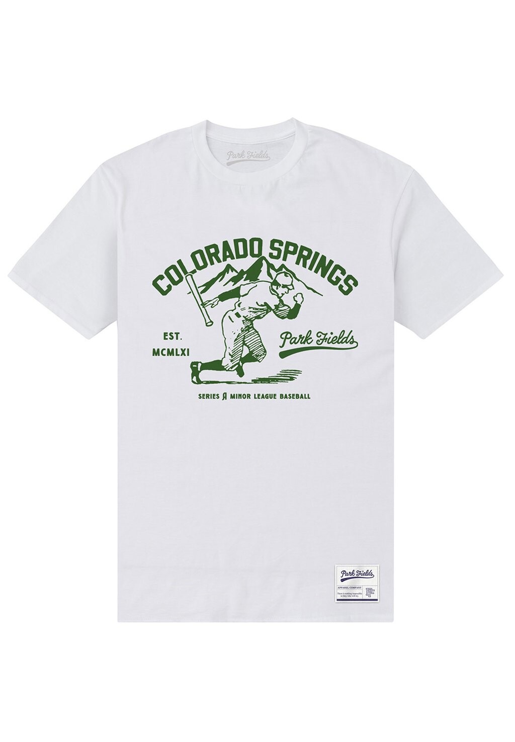 

Футболка с принтом PARK FIELDS VINTAGE COLORADO SPRINGS Henry Tiger, белый