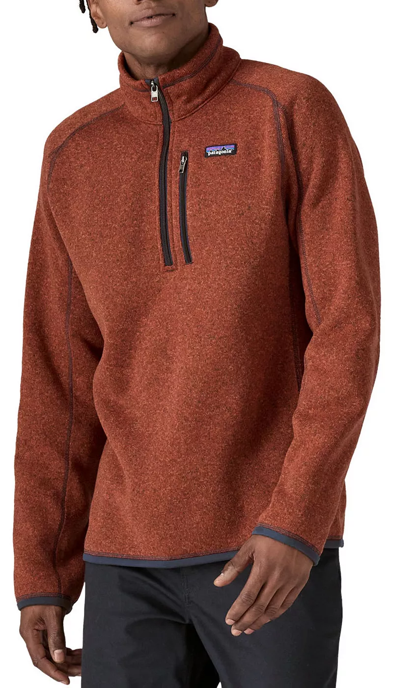 

Мужской свитер Patagonia Better, пуловер на молнии 1/4, цвет Burnished Red