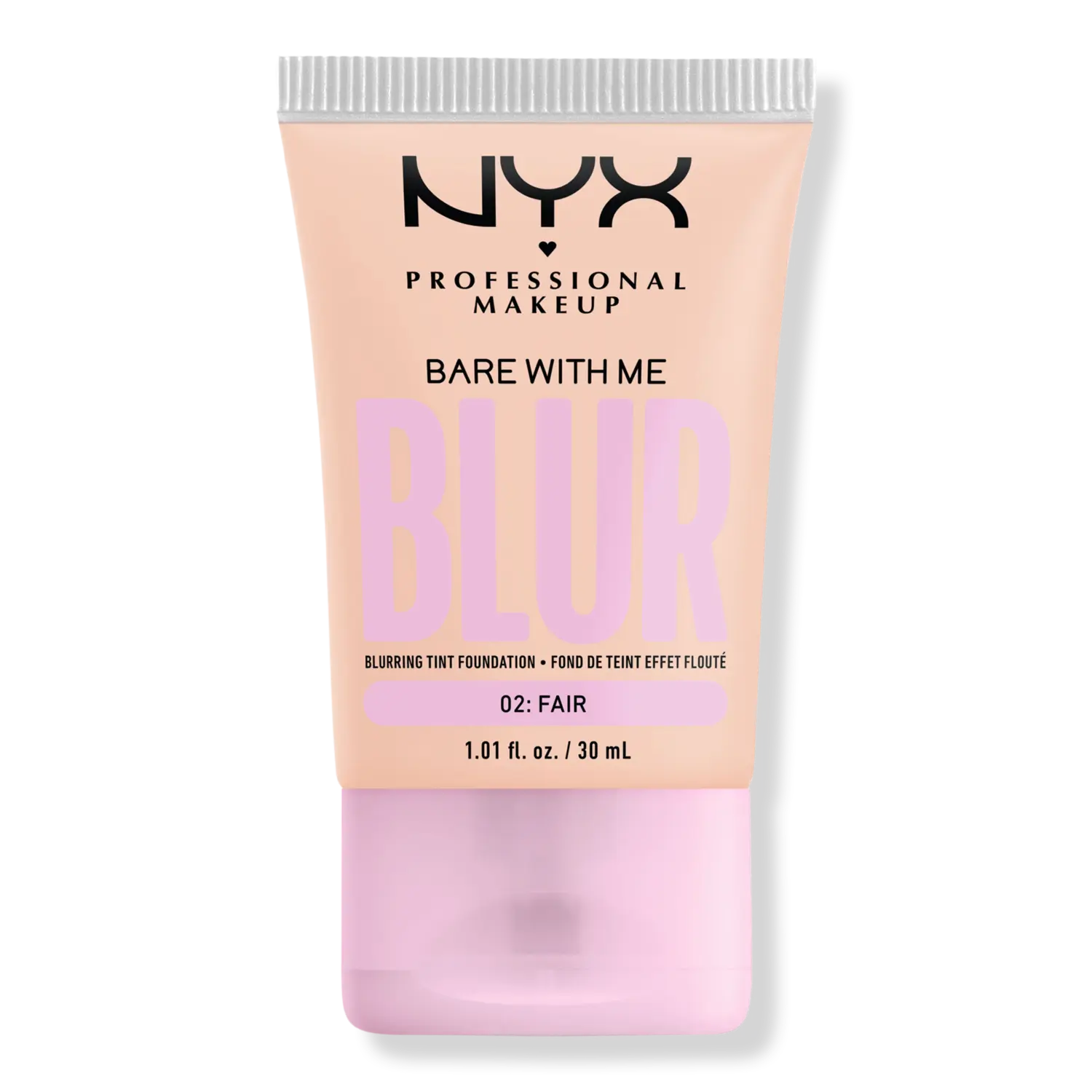 

Тональная основа Bare With Me Blur Tint Soft Matte Foundation NYX Professional Makeup, 02: Fair (porcelain with warm undertone)