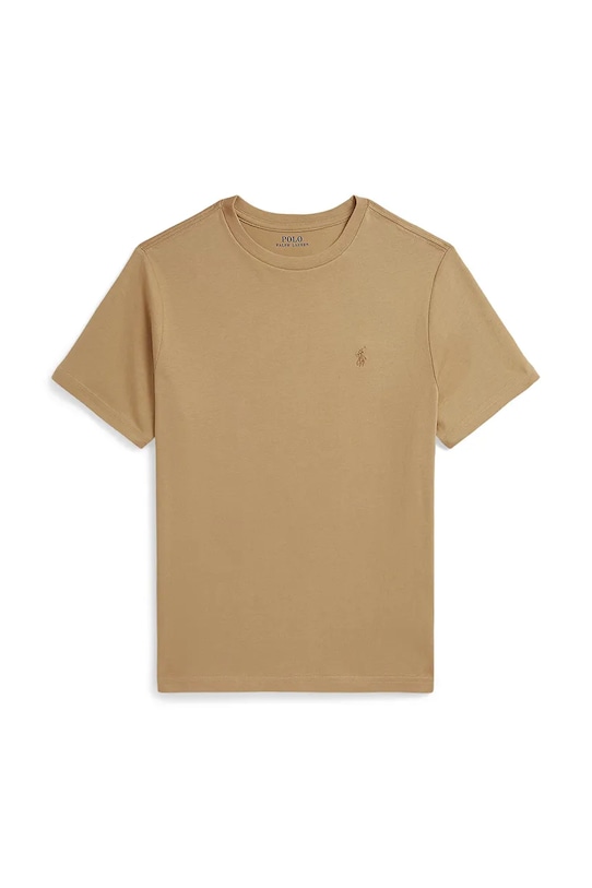 

Детская хлопковая футболка Polo Ralph Lauren, бежевый