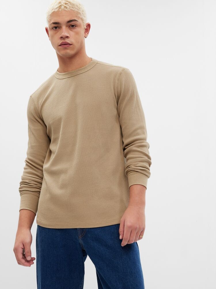 

Футболка с длинными рукавами Gap, коричневый
