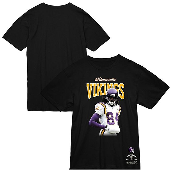 

Футболка с Рэнди Моссом в черном цвете, Minnesota Vikings, для мужчин Mitchell & Ness