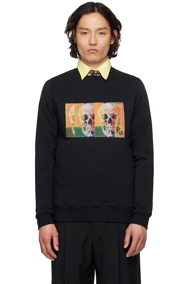 

Череп квадратный свитшот Ps By Paul Smith, черный