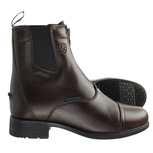Женские ботинки Ariat Bromont на молнии кожаные, коричневый — фото 4