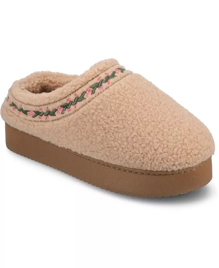 Женские кроссовки Pallmer Round Toe Sippers Journee Collection, коричневый/бежевый