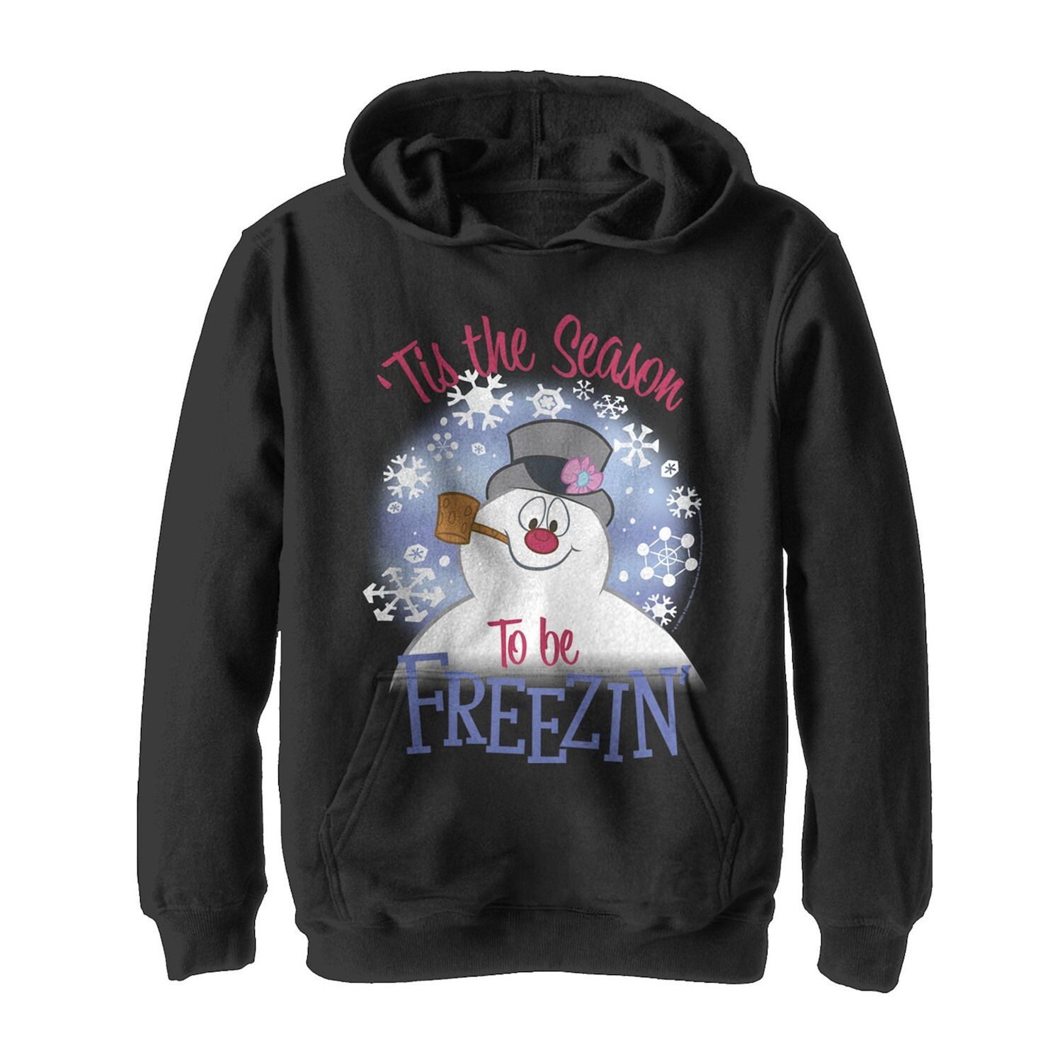 

Флисовая толстовка с рисунком Frosty The Snowman 'Tis The Season To Be Freezin' для мальчиков 8–20 лет Licensed Character, черный
