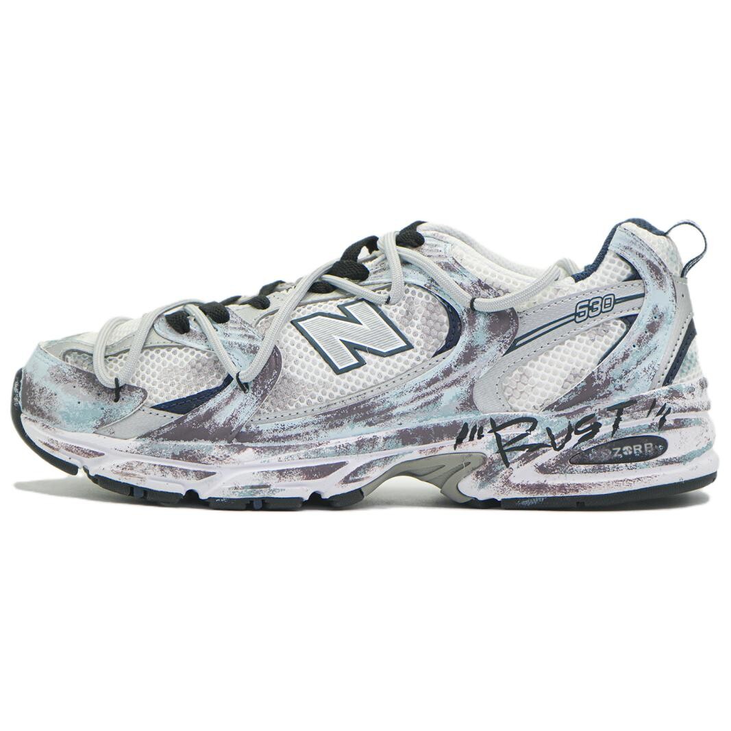 

Кроссовки NB 530 унисекс с низким верхом, цвет голубой/коричневый New Balance