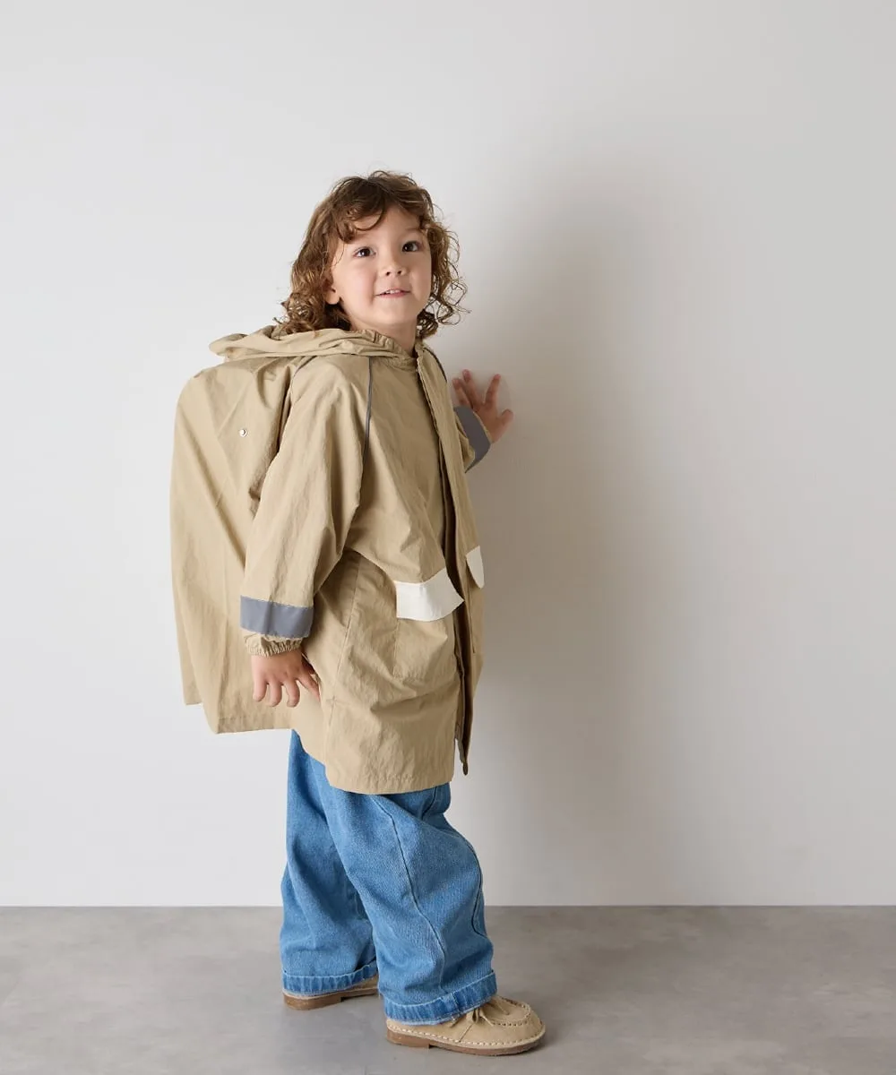 Водоотталкивающий дождевик, подходящий для школьных сумок Riziere, BEIGE — фото 3