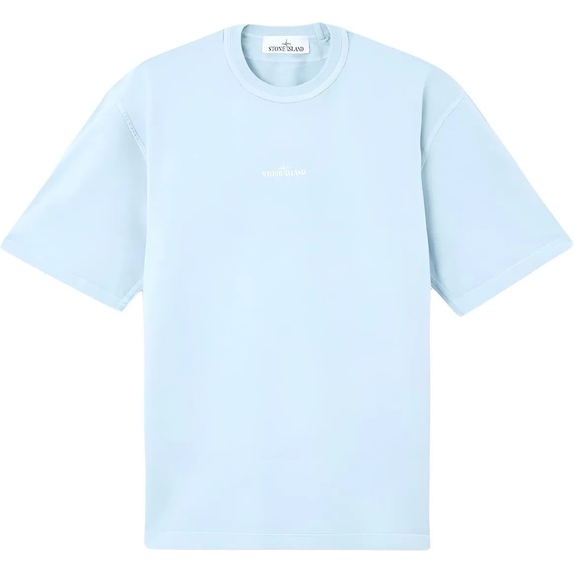 Футболка с круглым вырезом Stone Island Light Blue