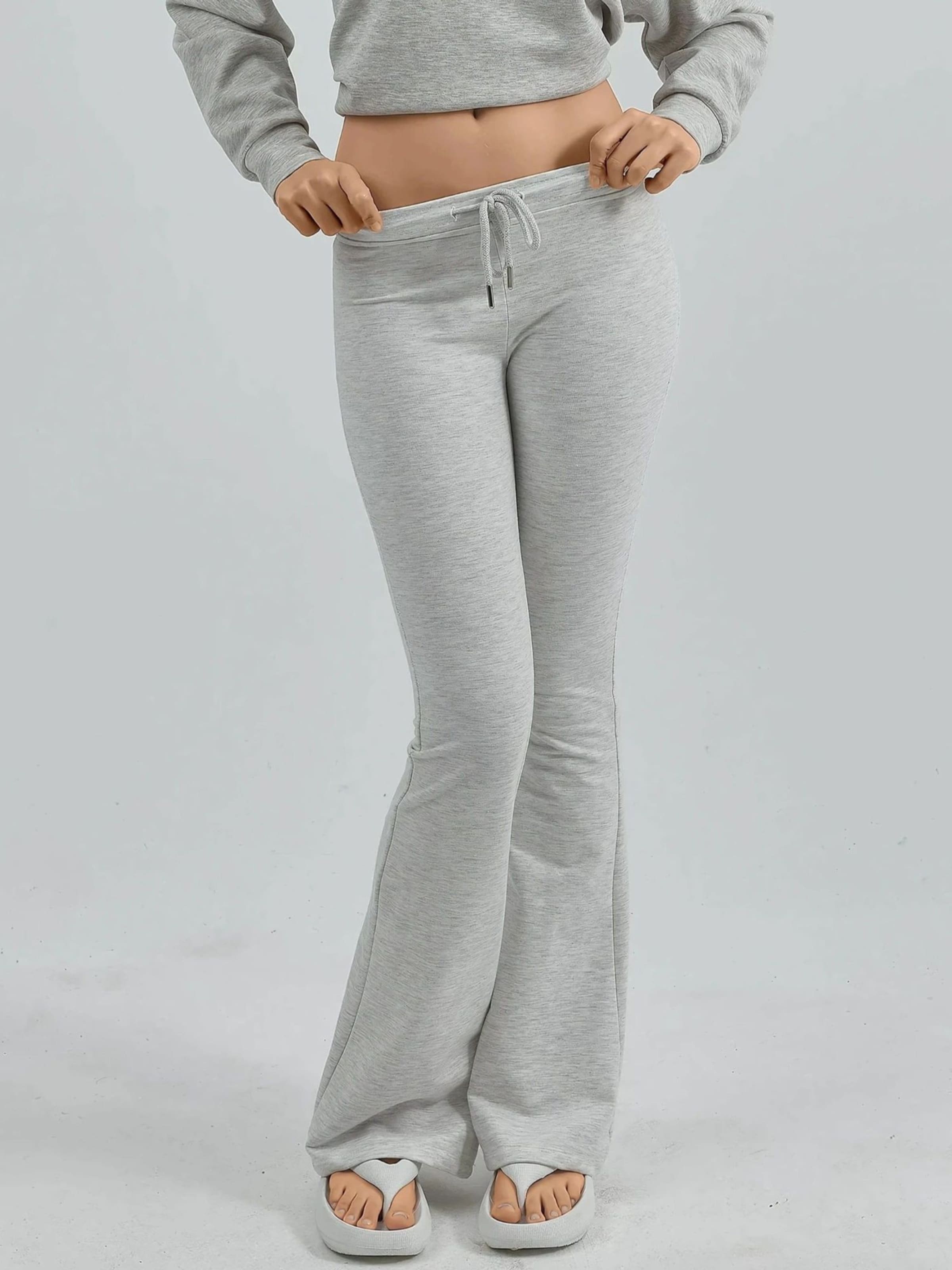 

Busem Расклешенные брюки светло-серого цвета