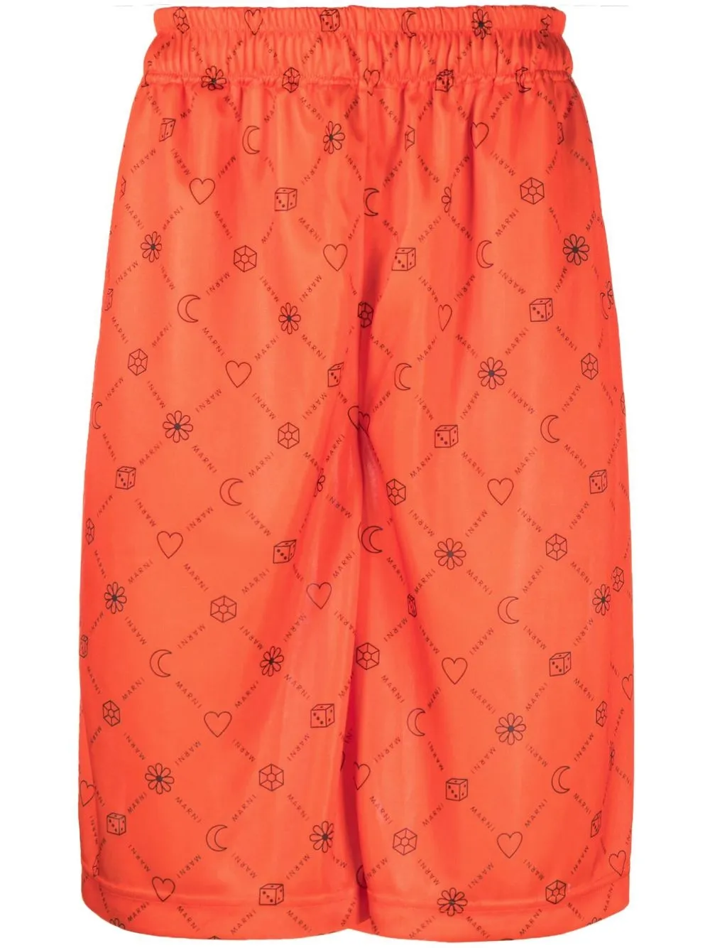 

Шорты с логотипом Marni, оранжевый