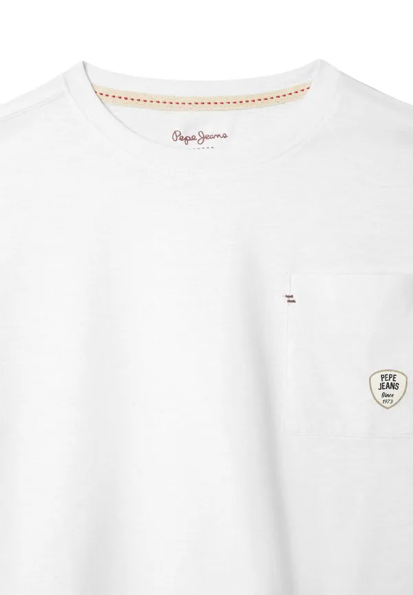 Базовая футболка уэсли Pepe Jeans, Mousse White — фото 3
