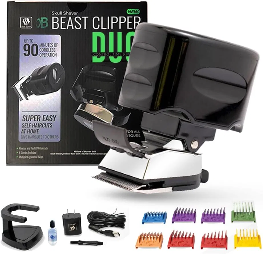 Набор беспроводных машинок для стрижки волос и бороды «Beast Clipper Duo» от Skull Shaver Skull Shaver