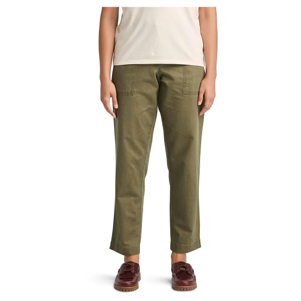 

Брюки Timberland Linen Utility Fatigue, зеленый