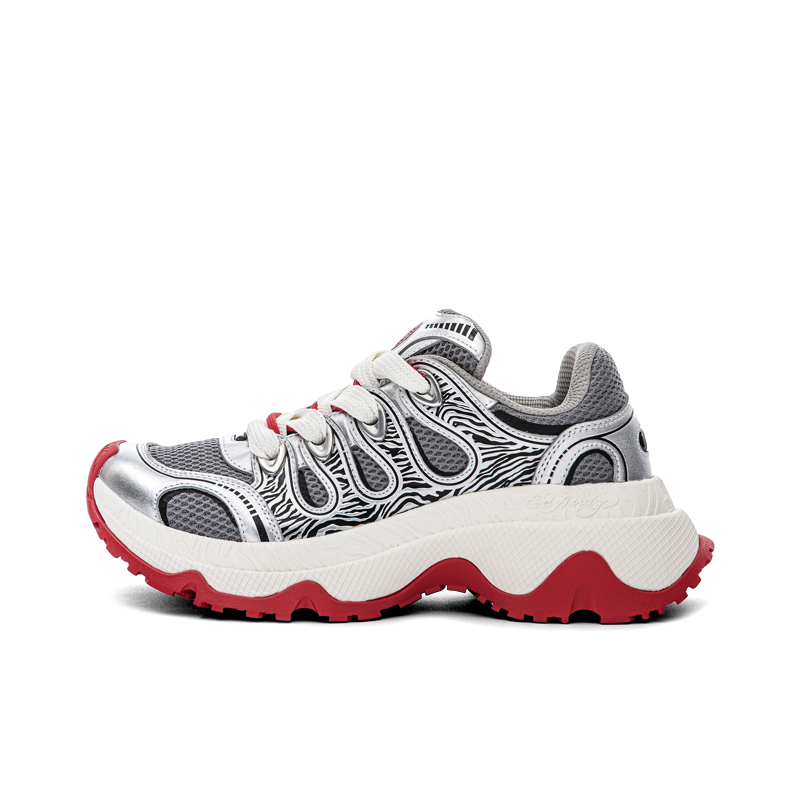 

Ed Hardy ACC Амортизирующие противоскользящие износостойкие низкие массивные кроссовки унисекс Ivory White, цвет Ivory White