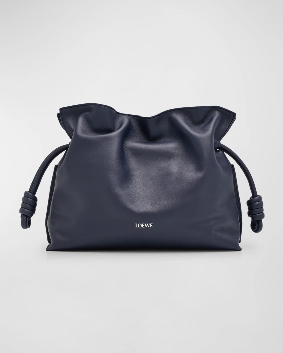 

Клатч Flamenco из кожи напа с анаграммой из золотой фольги Loewe, цвет Abyss Blue