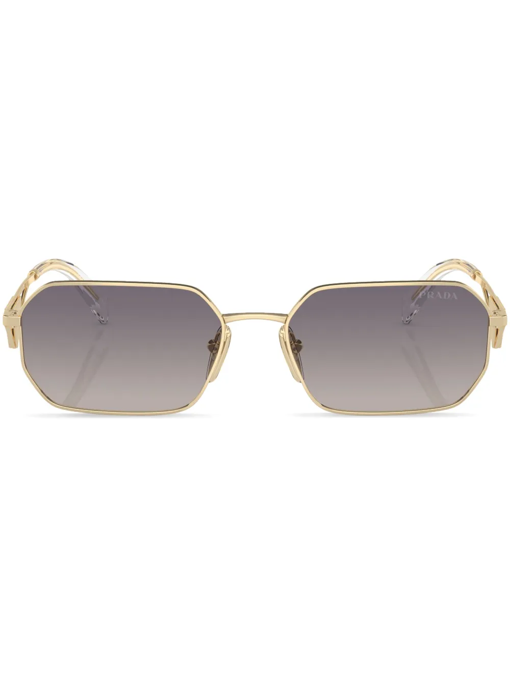 

Солнцезащитные очки в прямоугольной оправе Prada Eyewear, золотой