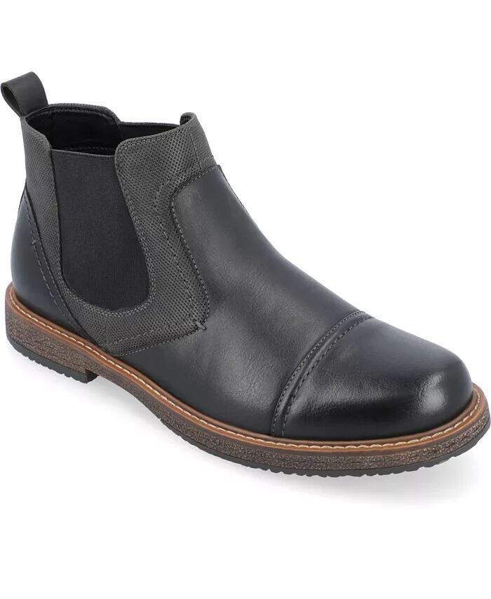 

Мужские ботинки челси Lancaster Wide Tru Comfort Foam с застежкой-молнией Vance Co., черный