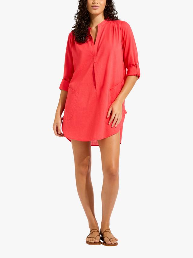 

Пляжная рубашка в стиле бойфренд Seafolly, Red