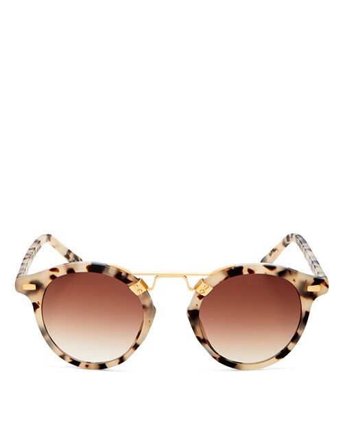

СТ. Солнцезащитные очки LOUIS 24K, круглые, 46 мм Krewe, цвет Tan/Beige