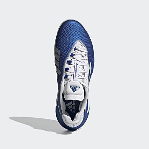 Мужские теннисные кроссовки Adidas Barricade Clay, белый/синий — фото 3