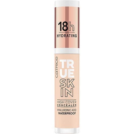 

True Skin High Cover Concealer, против прыщей, смягчающий, долговечный, матирующий, натуральный веганский, 4,5 мл, нейтральный цвет слоновой кости, Catrice