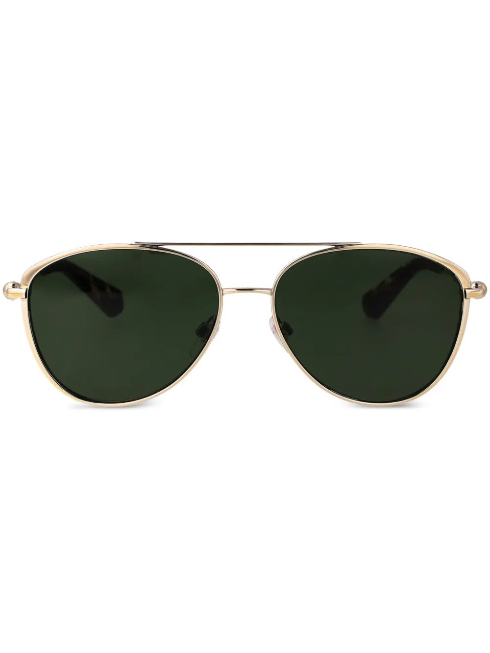 

Солнцезащитные очки в круглой оправе Burberry Eyewear, золотой