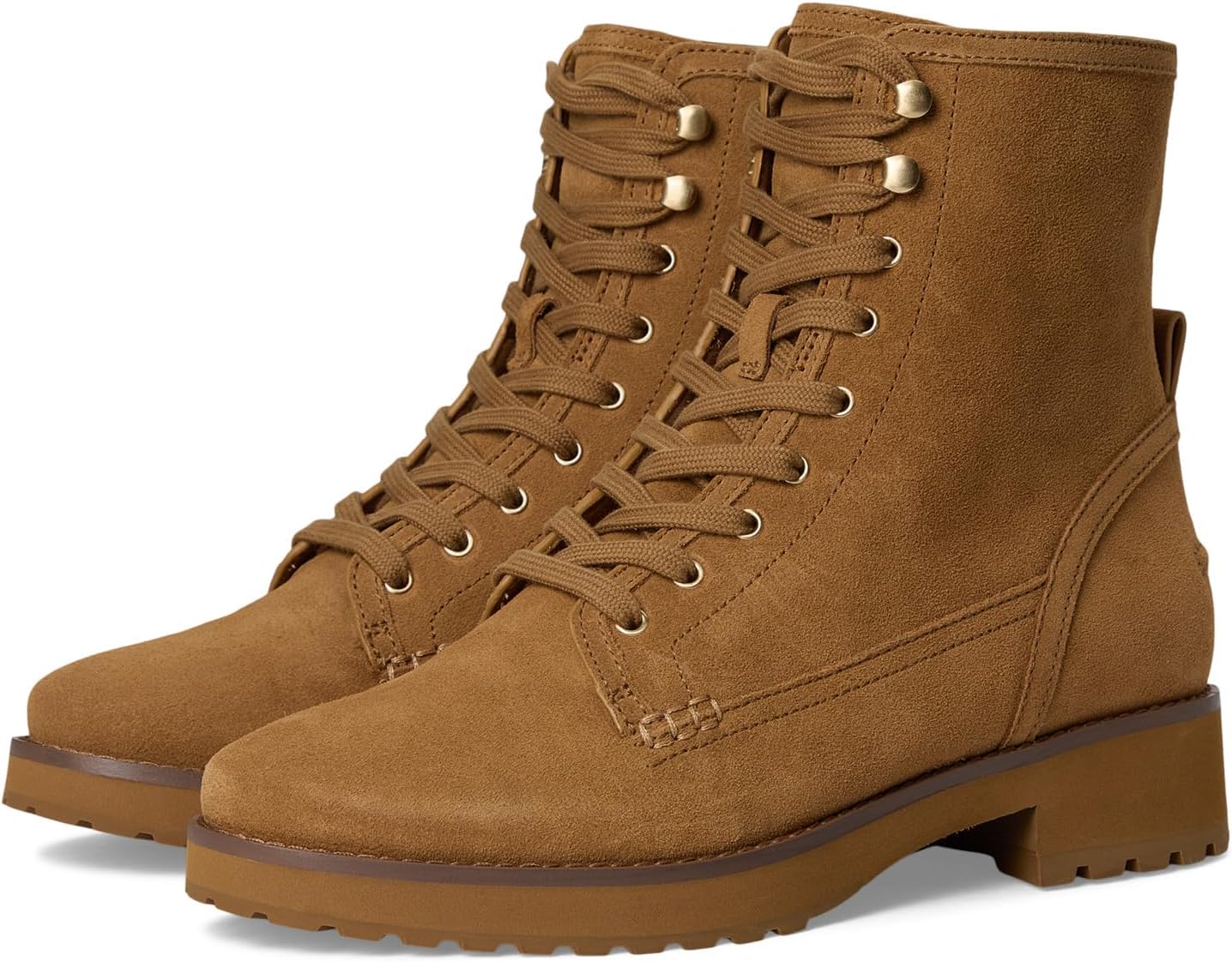 Ботинки Cole Haan Lyndon Waterproof Lace-Up Booties, цвет Golden Honey Suede Waterproof