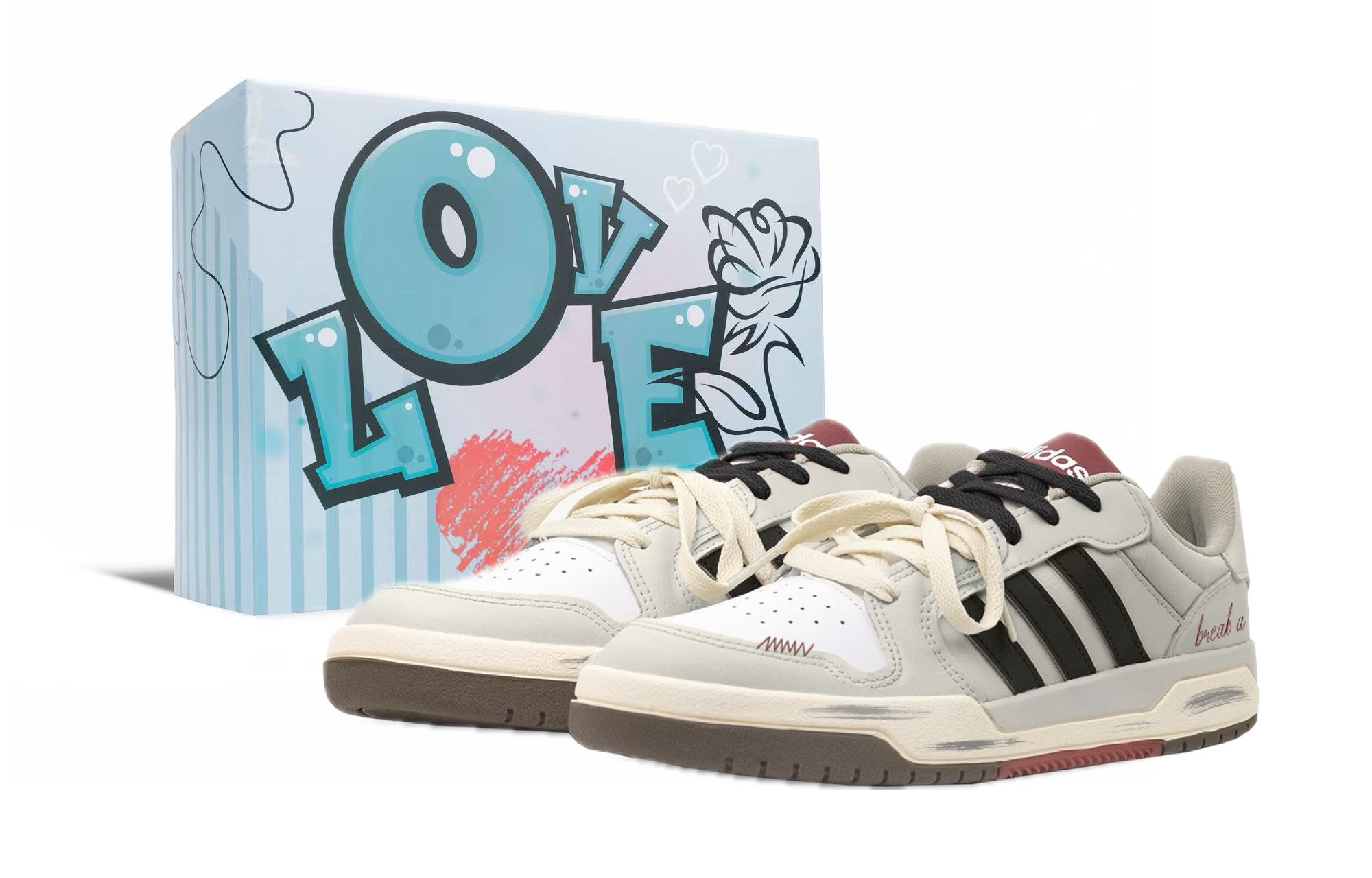 

Adidas Neo Enprap Continuous Good Luck, Premium Blue Box, износостойкие, легкие и дышащие низкие кеды