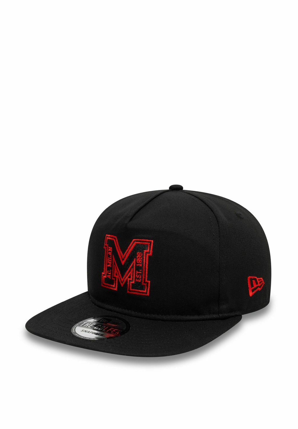 

Бейсболка GOLFER SNAPBACK M-LOGO AC MILAN New Era, черный