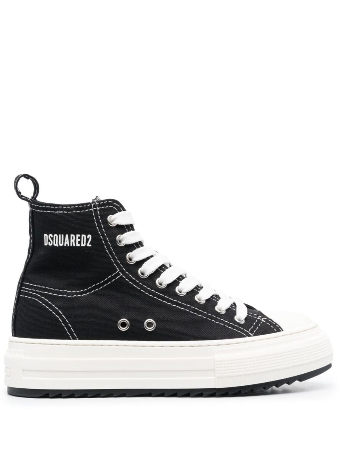 Высокие кеды на платформе Dsquared2, черный