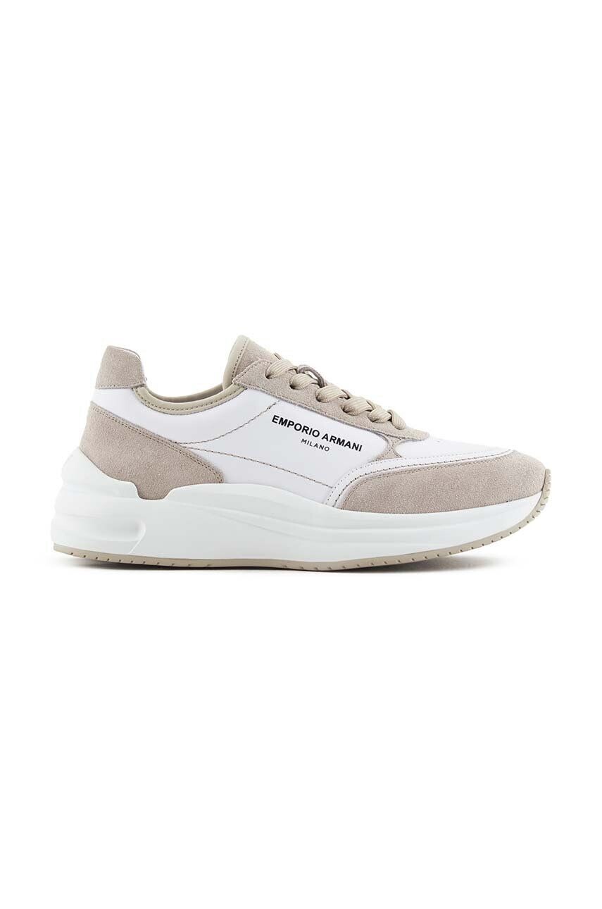 

Кожаные кроссовки Emporio Armani, белый
