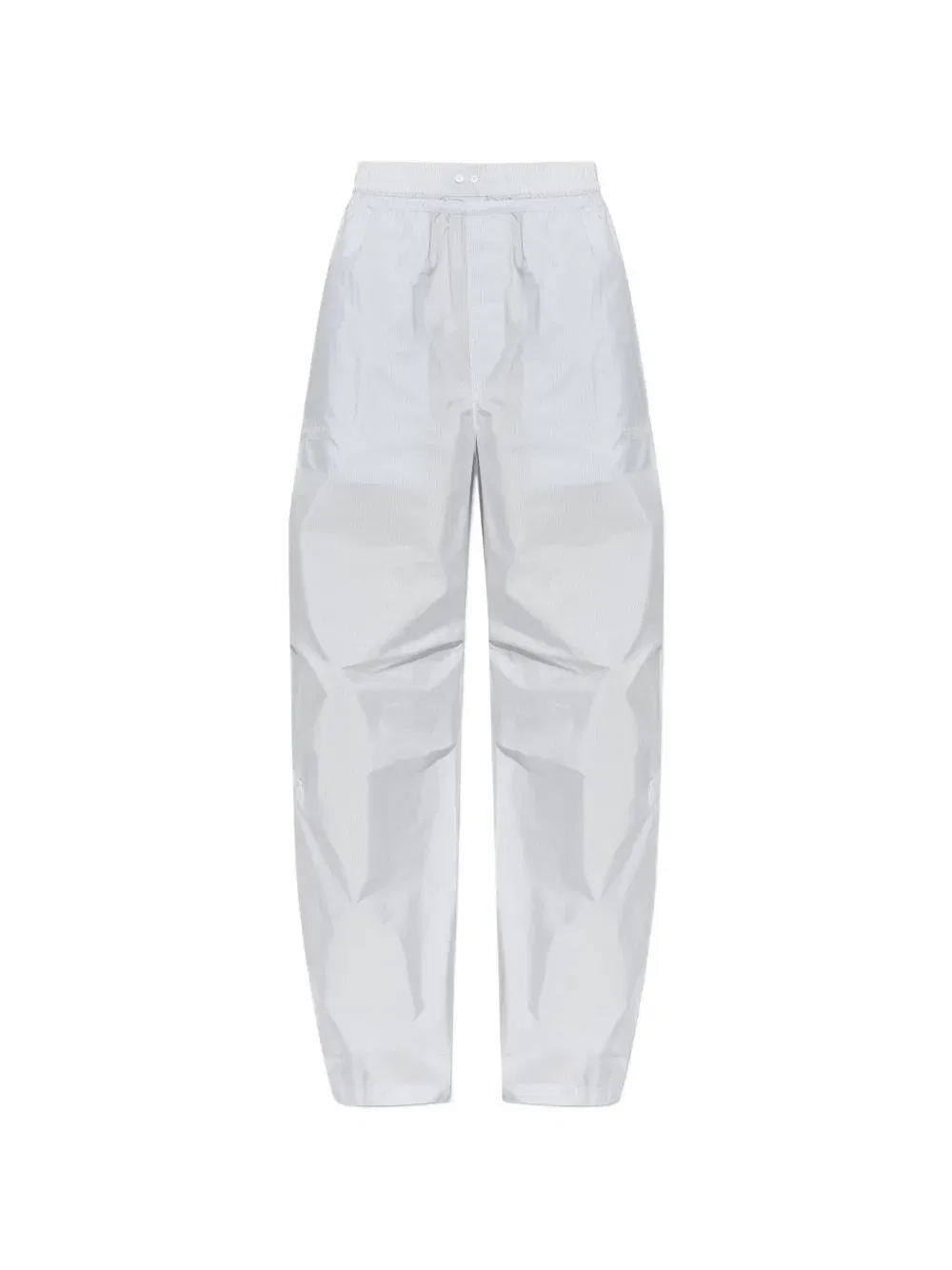 Полосатые брюки-палаццо Alexander Wang, белый